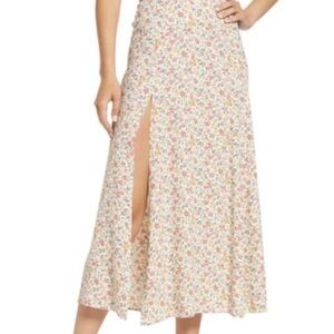 Reformation Zoe Midi Length Floral Skirt. Size 12. NWT. Excellent Condition!